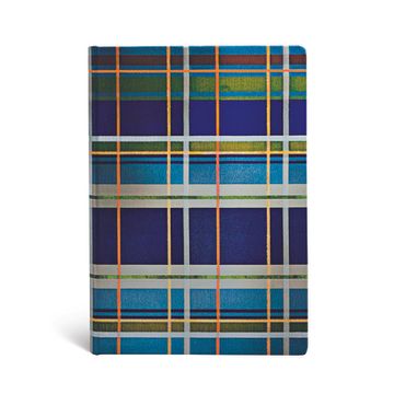 portada Paperblanks | Davenport | mad for Plaid | Hardcover | Midi | Lined | Elastic Band Closure | 144 pg | 120 gsm (in English)