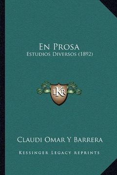 portada En Prosa: Estudios Diversos (1892)