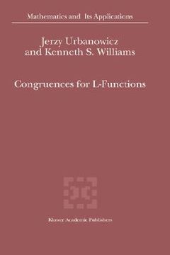 portada congruences for l-functions (en Inglés)