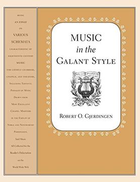 portada Music in the Galant Style (in English)