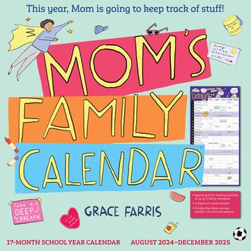 portada Mom's Family Wall Calendar 2025: This Year, mom is Going to Keep Track of Stuff! (in English)