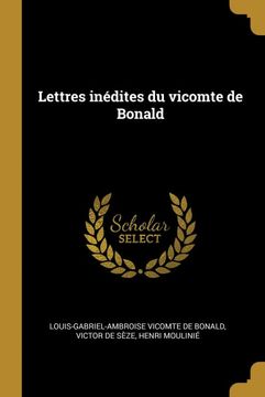 portada Lettres Inédites du Vicomte de Bonald 