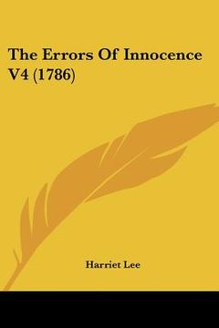 portada the errors of innocence v4 (1786) (in English)