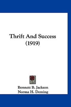 portada thrift and success (1919) (en Inglés)