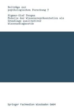 portada Modelle Der Wissensrepräsentation ALS Grundlage Qualitativer Wissensdiagnostik (en Alemán)