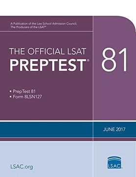 portada The Official LSAT PrepTest 81: (June 2017 LSAT) (en Inglés)