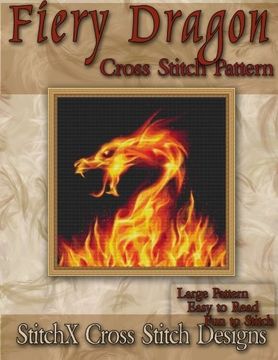 portada Fiery Dragon Cross Stitch Pattern (en Inglés)