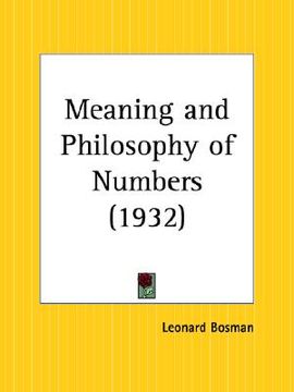 portada meaning and philosophy of numbers (en Inglés)