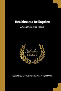 portada Bezirksamt Beilngries: Amtsgericht Riedenburg 