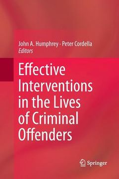 portada Effective Interventions in the Lives of Criminal Offenders (en Inglés)