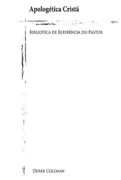 portada Apologetica Crista: Biblioteca de Referencia do Pastor (in Portuguese)