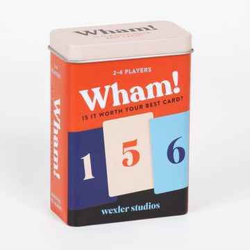 portada Galison Wham! Card Game – fun Card Game for Kids, Easy to Play Family Game for 2+ Players, for Ages 6+ – Convenient Storage tin and Instructions Included, Great Learning Activity for Kids