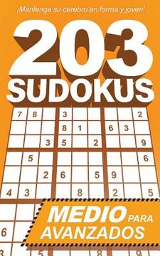portada 203 Sudokus: Un libro de SUDOKU INTERMEDIOS con soluciones