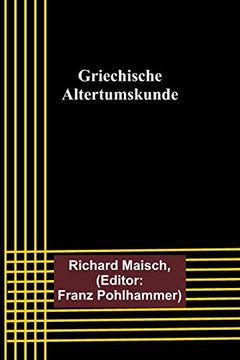 portada Griechische Altertumskunde (en Alemán)