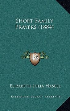 portada short family prayers (1884) (en Inglés)