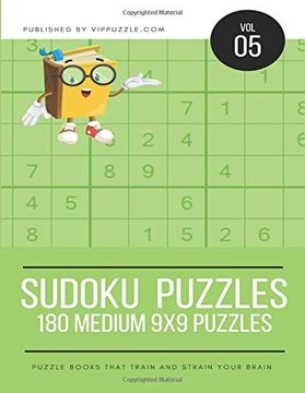 portada Sudoku Puzzles - 180 Medium 9x9 Puzzles (Volume) 