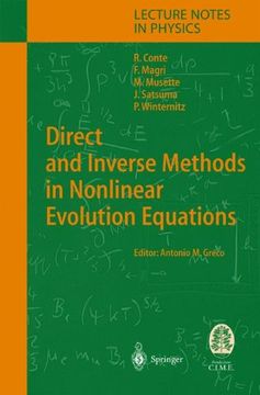 portada direct and inverse methods in nonlinear evolution equations: lectures given at the c.i.m.e. summer school held in cetraro, italy, september 5-12, 1999 (en Inglés)