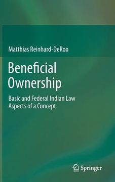 portada Beneficial Ownership: Basic and Federal Indian Law Aspects of a Concept (en Inglés)