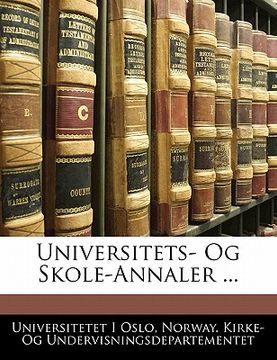 portada Universitets- Og Skole-Annaler ... (in Danés)