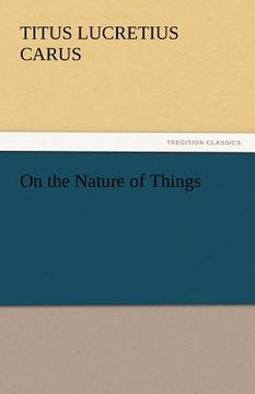 portada on the nature of things (en Inglés)