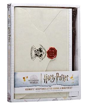 portada Harry Potter: Hogwarts Acceptance Letter Journal and Wand pen set (in English)