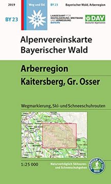 portada Alpenvereinskarte Bayerischer Wald, Arberregion, Kaitersberg, Osser 1: 25 000 (in German)