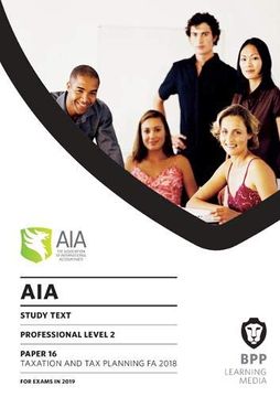 portada Aia 16 Taxation and tax Planning: Study Text (en Inglés)