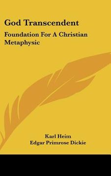 portada god transcendent: foundation for a christian metaphysic