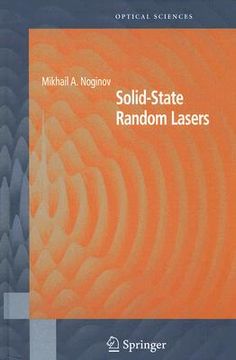 portada solid-state random lasers: with 131 figures (en Inglés)