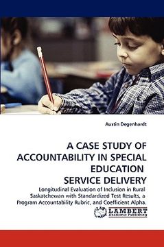 portada a case study of accountability in special education service delivery (en Inglés)