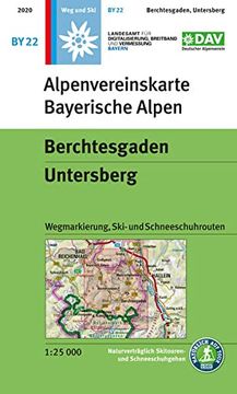 portada Berchtesgaden, Untersberg: Wegmarkierung, Ski- und Schneeschuhrouten (Alpenvereinskarten)