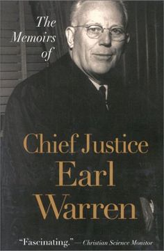 portada The Memoirs of Chief Justice Earl Warren (en Inglés)