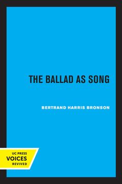 portada The Ballad as Song (in English)