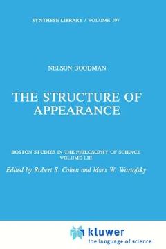portada the structure of appearance (en Inglés)