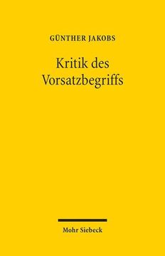 portada Kritik Des Vorsatzbegriffs