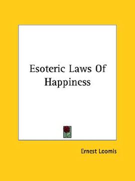 portada esoteric laws of happiness (en Inglés)
