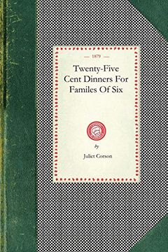 portada Twenty-Five Cent Dinners for Familes of six (in English)