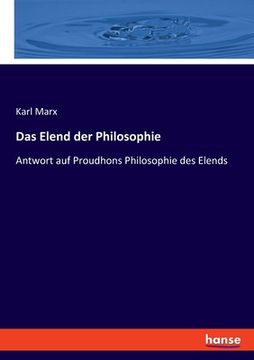portada Das Elend der Philosophie: Antwort auf Proudhons Philosophie des Elends 