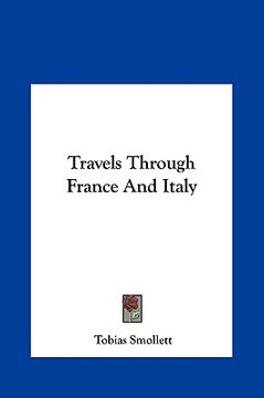portada travels through france and italy (en Inglés)