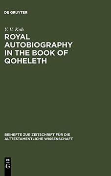 portada Royal Autobiography in the Book of Qoheleth (en Inglés)