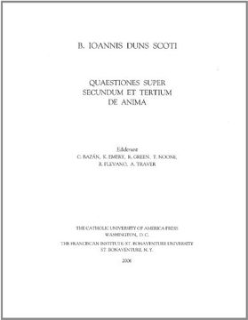 portada Quaestiones Super Secundum et Tertium de Anima Aristotelis (Works John Duns Scotus) 
