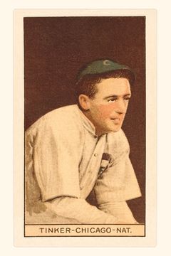 portada Vintage Journal Early Baseball Card, Joe Tinker (en Inglés)