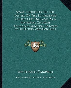 portada some thoughts on the duties of the established church of engsome thoughts on the duties of the established church of england as a national church land (in English)