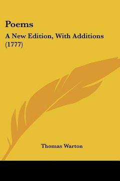 portada poems: a new edition, with additions (1777) (en Inglés)