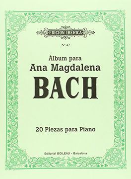 portada Album Para ana Magdalena Bach: 20 Piezas Para Piano