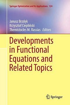 portada Developments in Functional Equations and Related Topics (Springer Optimization and its Applications) (en Inglés)