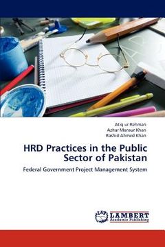 portada hrd practices in the public sector of pakistan (en Inglés)