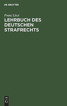 portada Lehrbuch des Deutschen Strafrechts (in German)