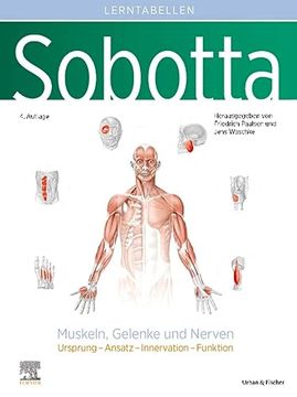 portada Sobotta Lerntabellen Anatomie Muskeln, Gelenke und Nerven (en Alemán)