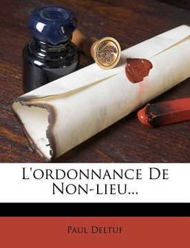 portada L'ordonnance De Non-lieu... (en Francés)